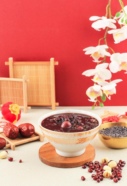 Premium Photo | Chinese food the delicious eight treasures porridge is ...