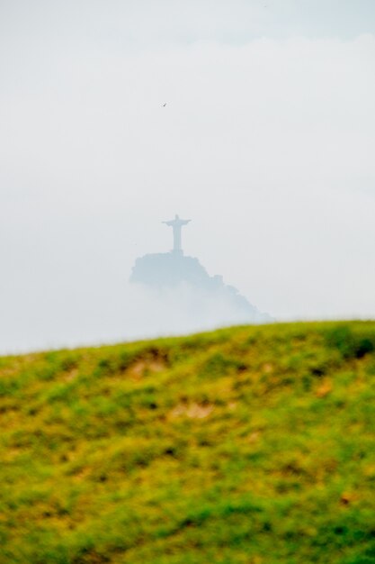 Premium Photo Christ The Redeemer Among Clouds In Rio De Janeiro Brazil February 27 21 Statue Of Christ The Redeemer Among Clouds Seen From Flamengo Beach In Rio De Janeiro