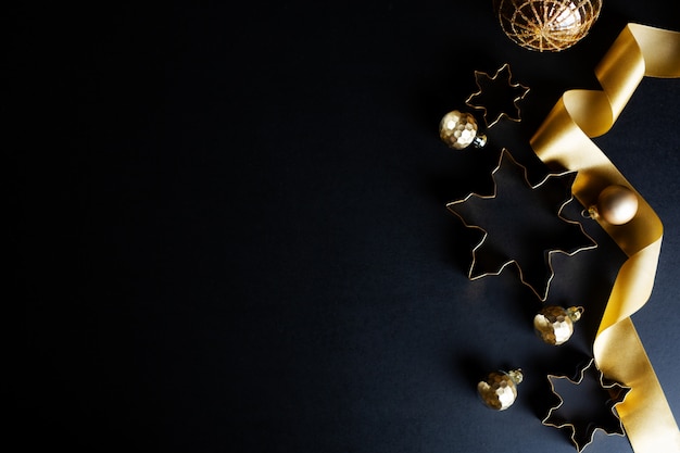 Christmas abstract golden background Photo | Premium Download