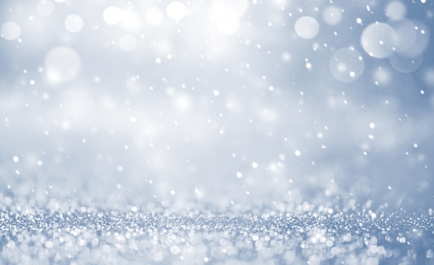 Christmas background with falling snow, snowflake. holiday winter for merry christmas and happy