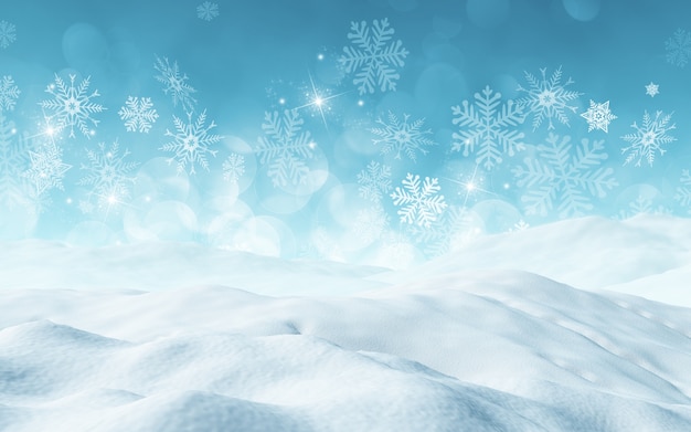 Christmas background with snow Photo | Free Download