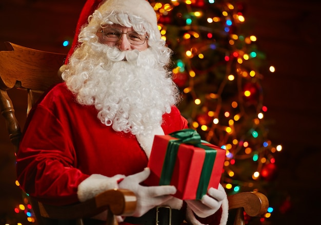 Premium Photo | Christmas christmastime eyeglasses portrait santa