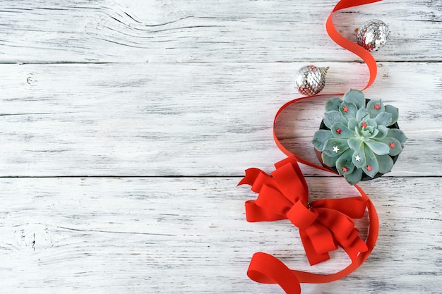 Download Premium Photo | Christmas composition, mockup with green ...