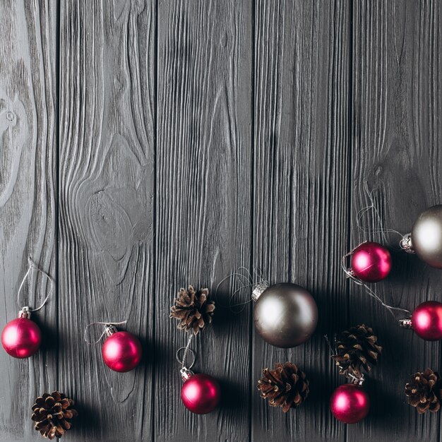 grey christmas balls