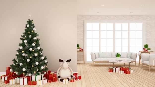 Premium Photo  Christmas decoration in room