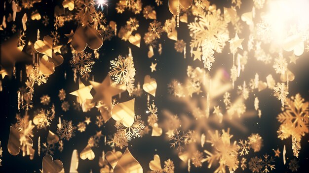 Premium Photo | Christmas flakes background and wallpaper in christmas ...