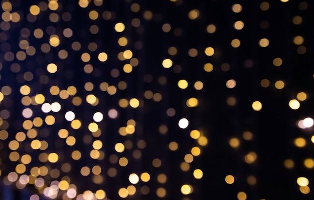 Premium Photo | Christmas lights blurred background