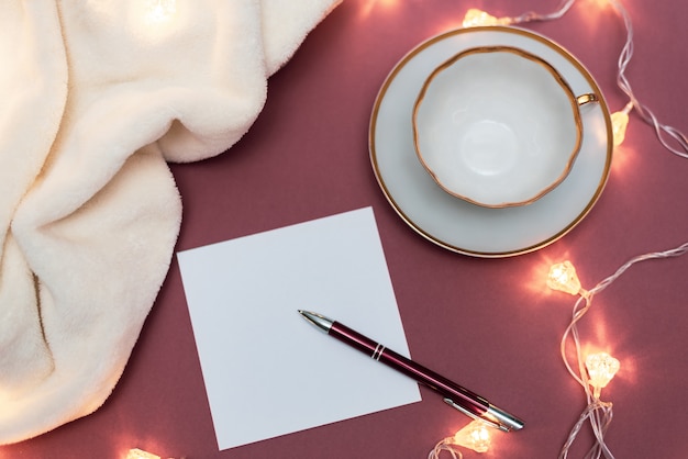 white paper christmas garland