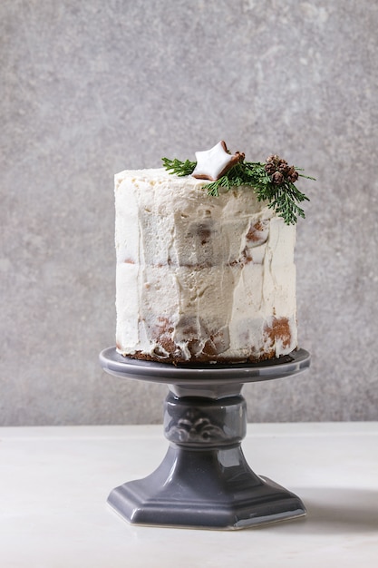 Premium Photo Christmas Naked Cake