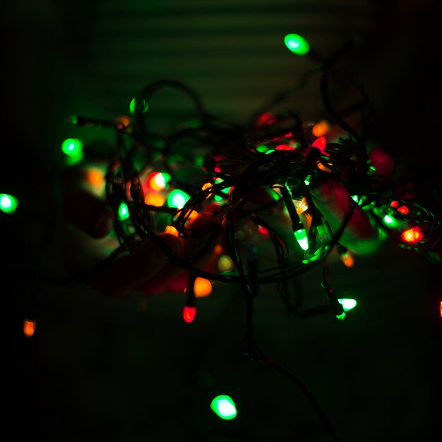 Free Photo | Christmas string lights