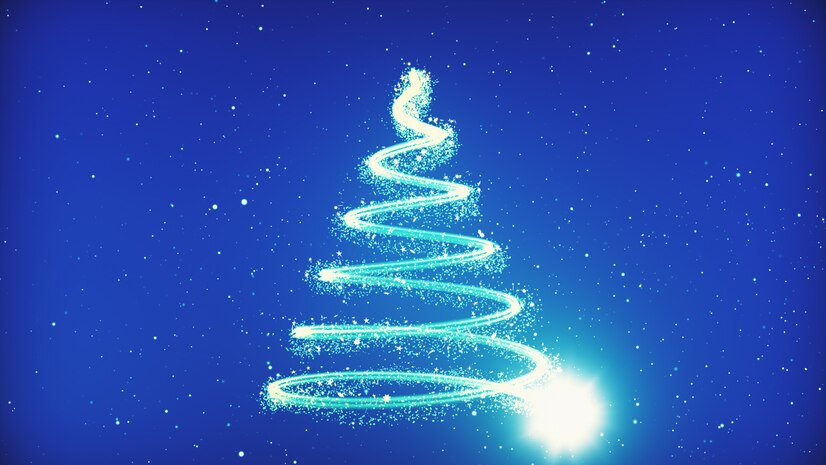 Premium Photo | Christmas tree background - merry christmas 3d illustration