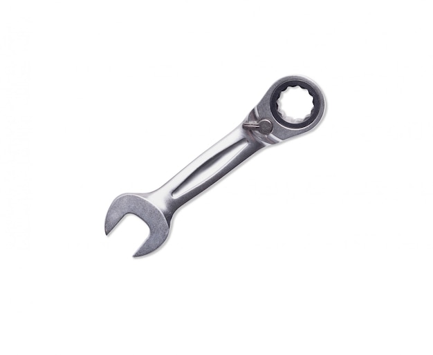 Chromed Metal Ratchet Wrench Tool For Fixing Nuts And Bolts