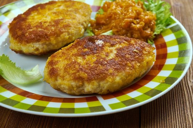 Premium Photo Chuleta Valluna Colombian Breaded Pork Cutlets