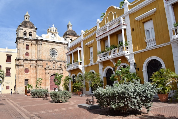 Premium Photo Church In The Center Of Cartagena