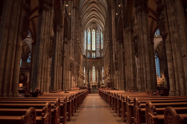 Church Service Held In The Cathedral In Cologne Germany