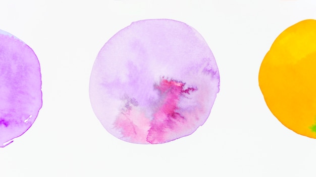 Download Circle with purple watercolor texture shape on white ...
