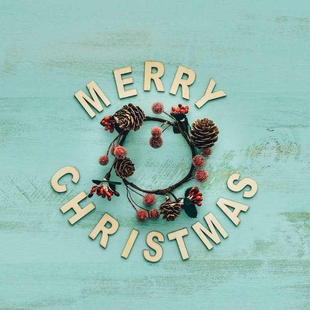 Free Photo  Circular decoration for christmas