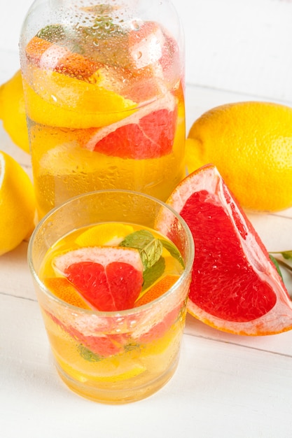 Citrus lemonade,summer drink. | Premium Photo