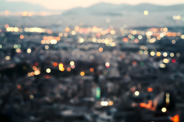 Premium Photo | City at night,bokeh background.