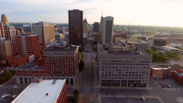 Free Photo | Cityscape with a lot of tall buildings in buffalo, new york