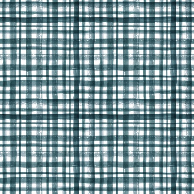 Premium Photo Classic Checkered Watercolor Seamless Pattern