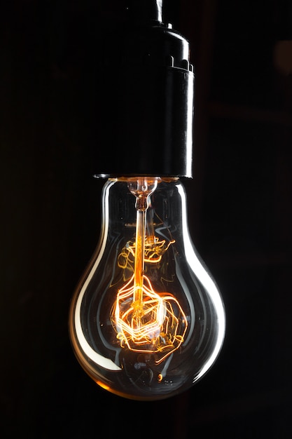 Premium Photo | A classic edison light bulb