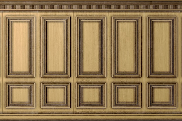 Premium Photo | Classic wall vintage oak wood panels