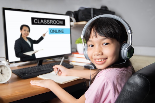 Classroom And Education Online And School Network Youth Asian Or