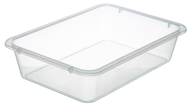 Premium Photo | Clear plastic transparent tray isolated