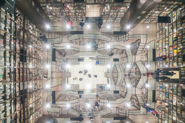 Clock book pavilion,this is a bookstore in chongqing, china. Premium Photo
