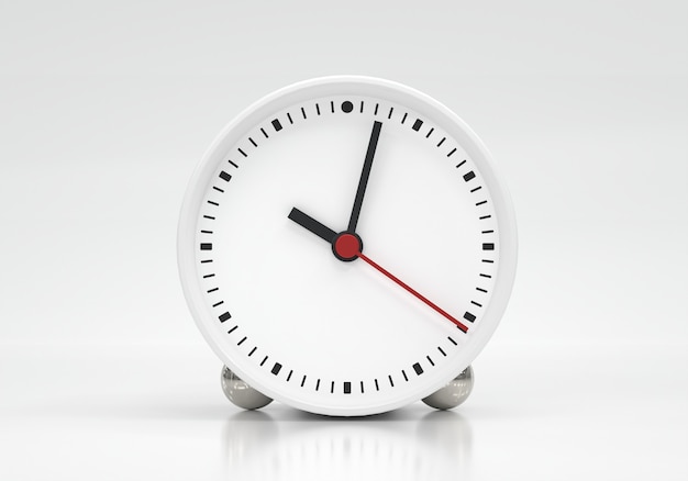 Premium Photo Clock Face With Hour Minute And Second Hands About 10 O Clock On White Background