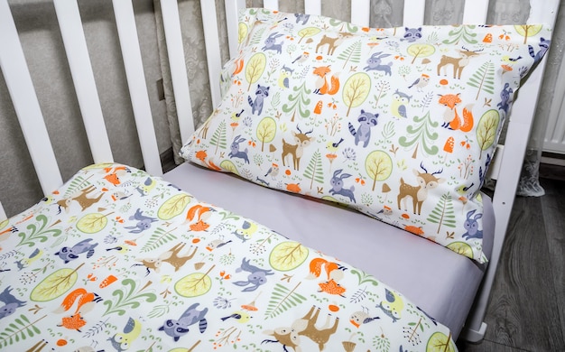 cot blanket and pillow