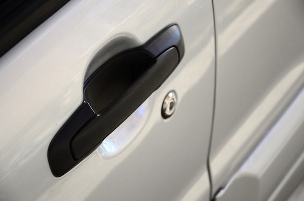 Close Up Black Car Door Handle Car Equipment Photo