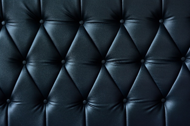 Close Up Dark Blue Sofa Leather Texture For Background Photo Premium