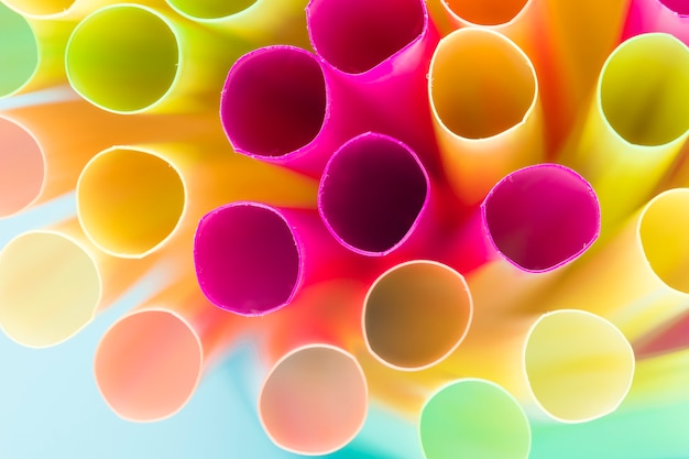 Free Photo | Close up drinking straw texture