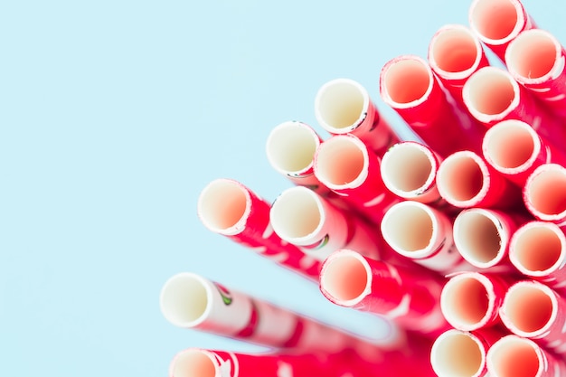 Free Photo | Close up drinking straw texture