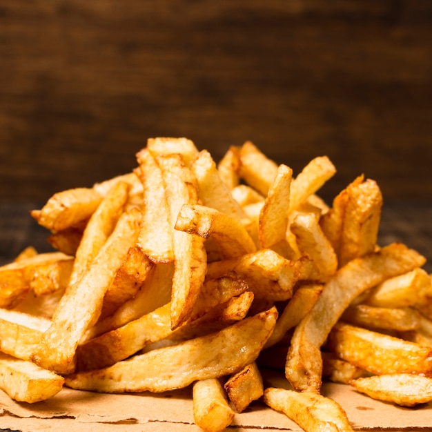 Premium Photo | Close-up of golden french fries