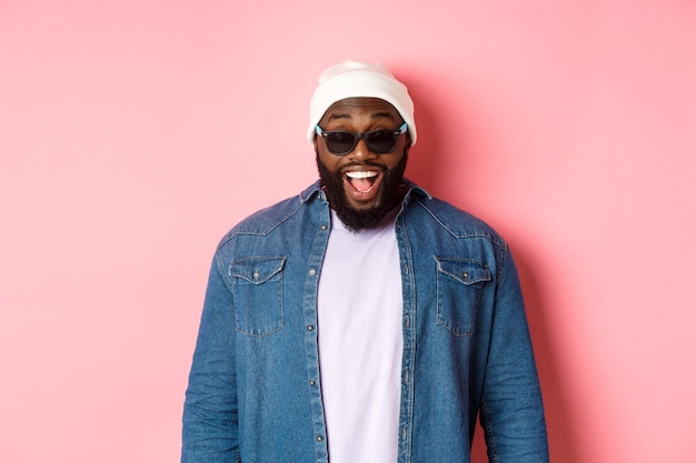 Premium Photo | Close up on handsome young black man isolated