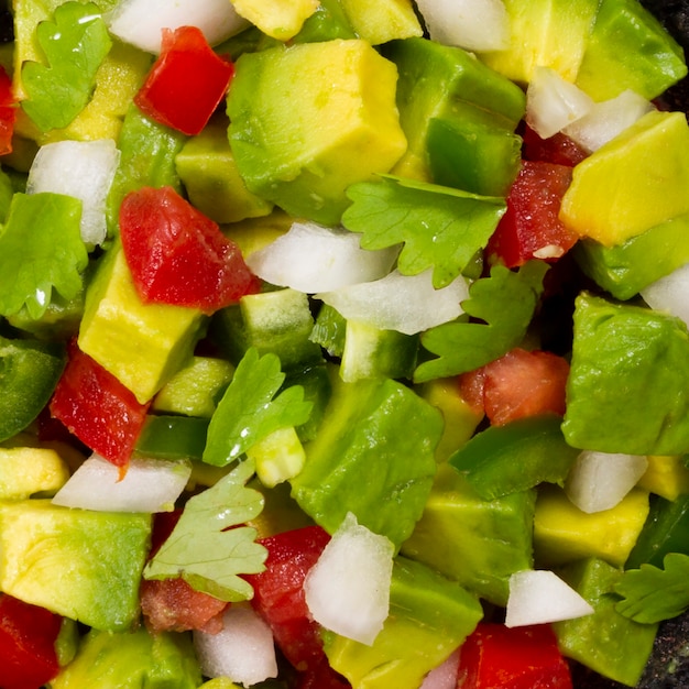 Free Photo | Close-up healthy mexican salad