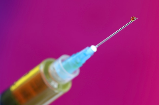 Premium Photo Close Up Of Hypodermic Syringe