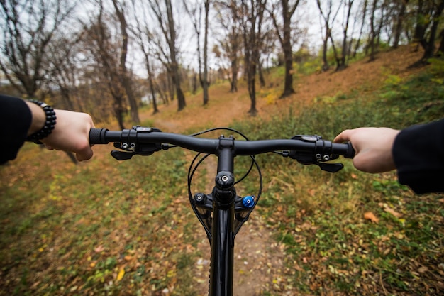 hands on bike