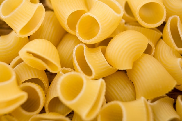 Premium Photo | Close-up of lumache rigate pasta