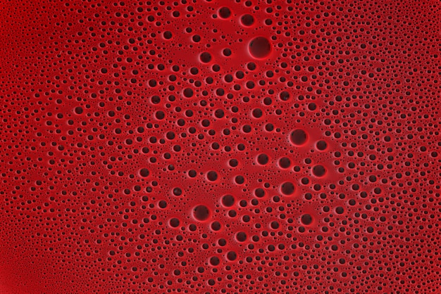 クローズアップマクロ血 血の泡 血の赤い液体の水たまり 背景 テクスチャ プレミアム写真