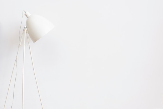 Close Up Minimalist White Floor Lamp, Simple White Floor Lamp
