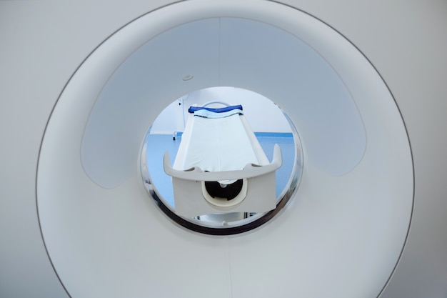 Premium Photo | Close up of a modern professional mri scanner being ...