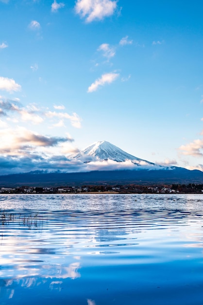 Premium Photo | Close up mount fuji from lake kawaguchi side, mt fuji ...