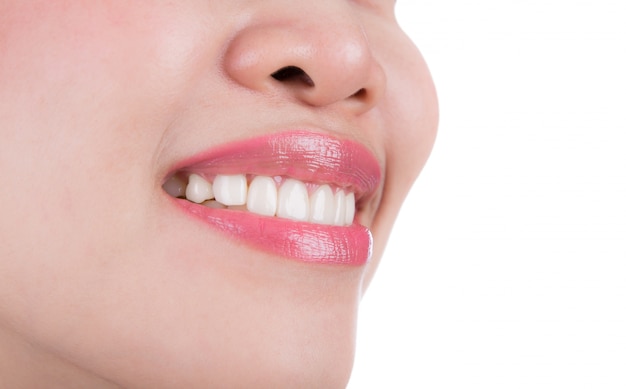 Close-up of woman with a fantastic smile Free Photo