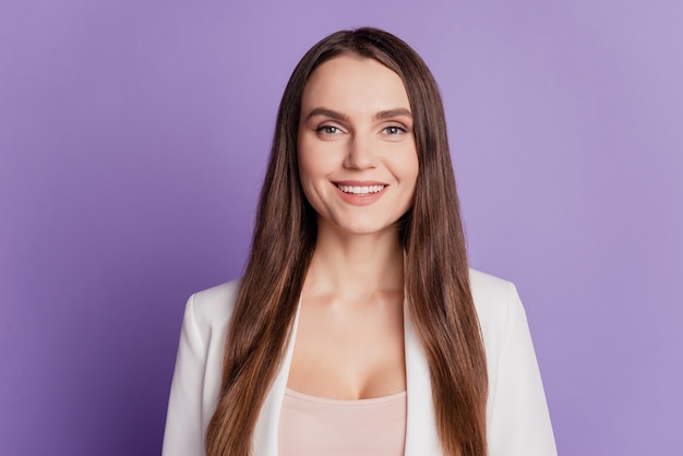 Premium Photo Close Up Portrait Of Lovely Adorable Lady Toothy Smile