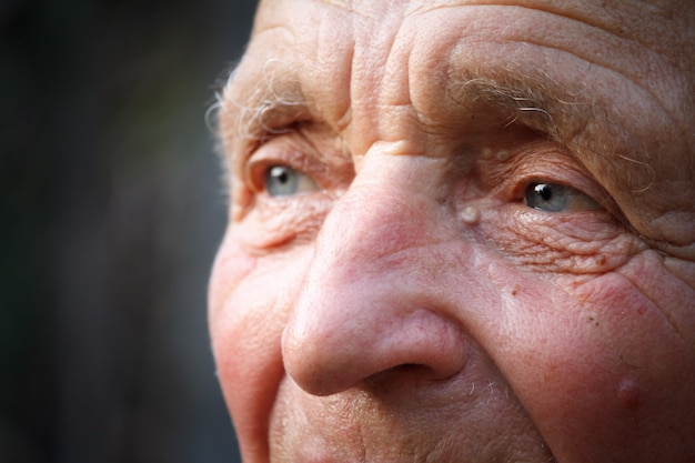 Premium Photo Closeup Portrait Of A Very Old Man