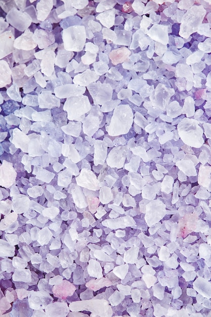 Premium Photo | Close up on purple sea salt texture